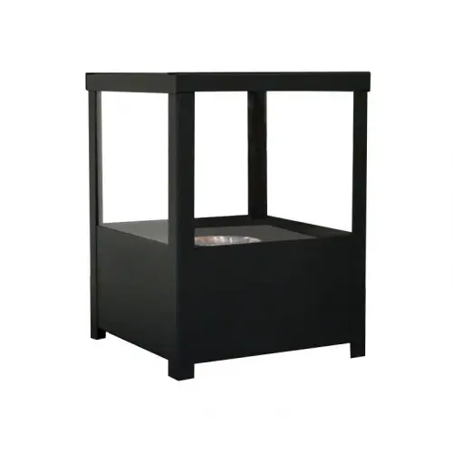 Thumbnail: Square Table Bio Fireplace - Black