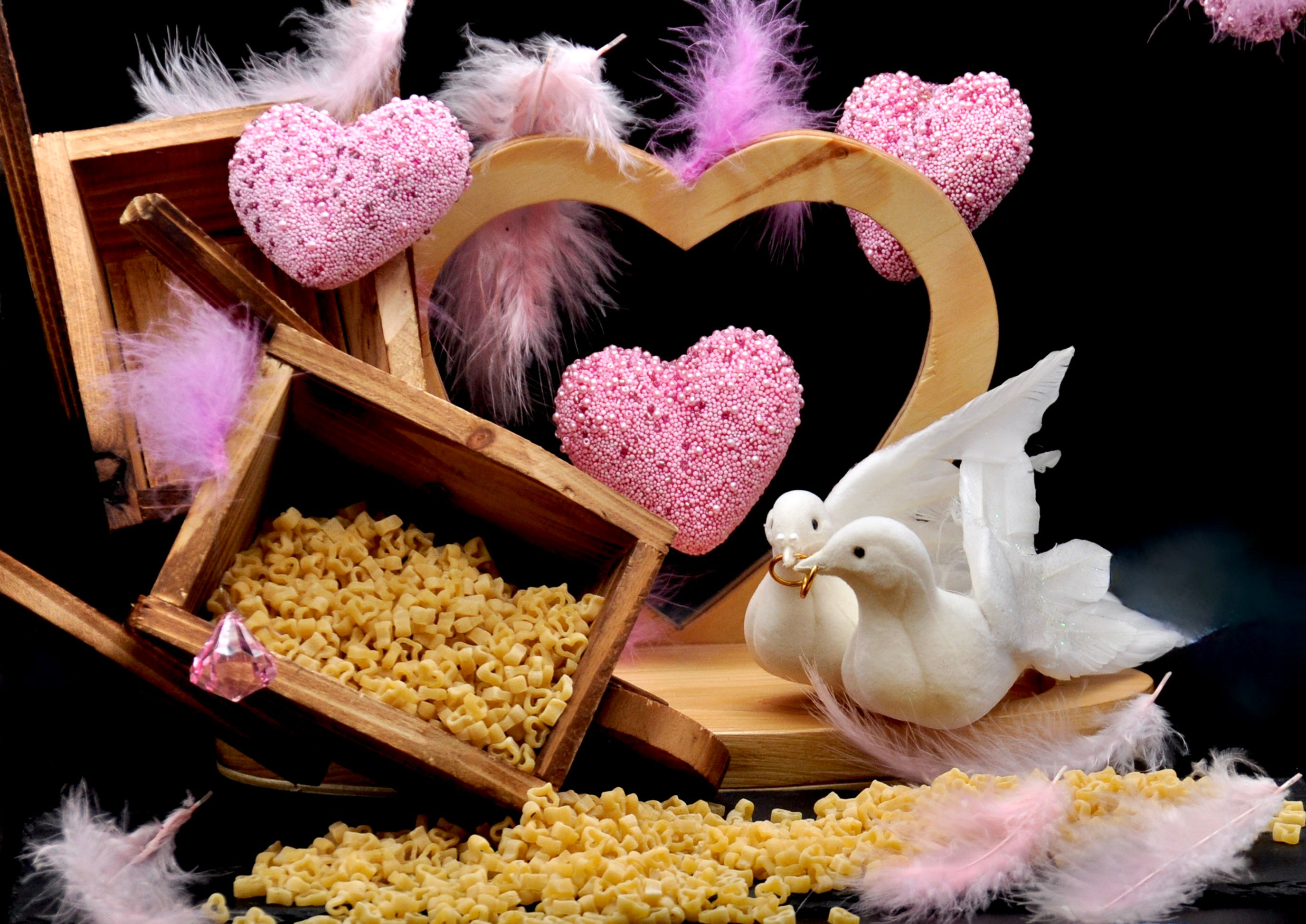 Nudelwohl Herzen Original Hochzeit