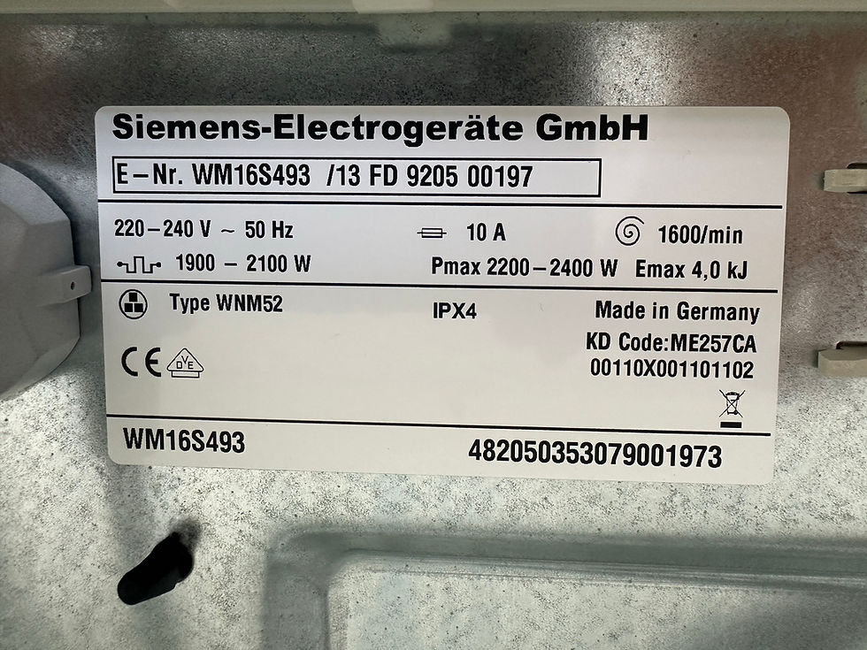Прев'ю: Siemens iQ 790 Waschmaschine | 8 Kg | A+++ | WM16S493 | G058