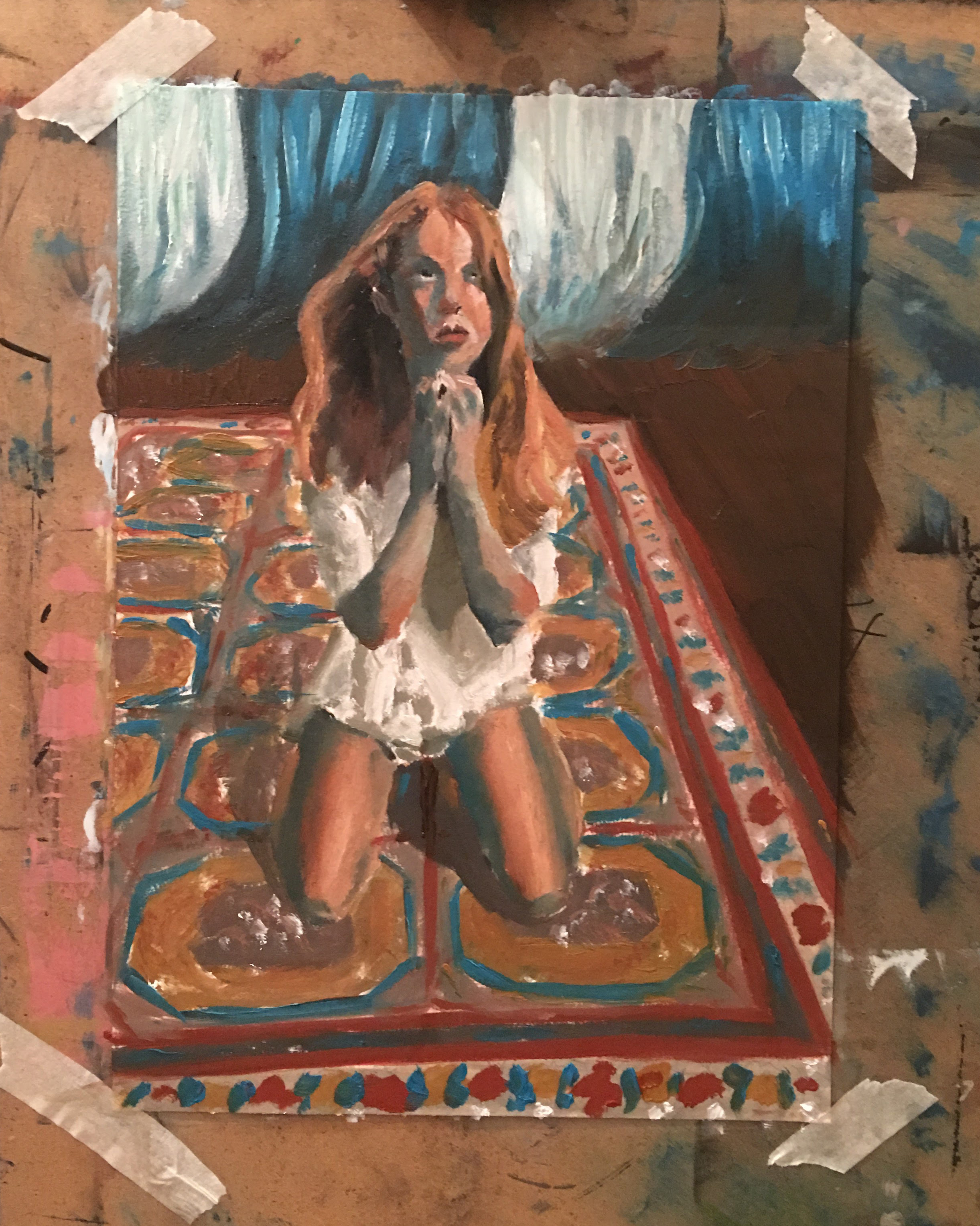 Eve is praying