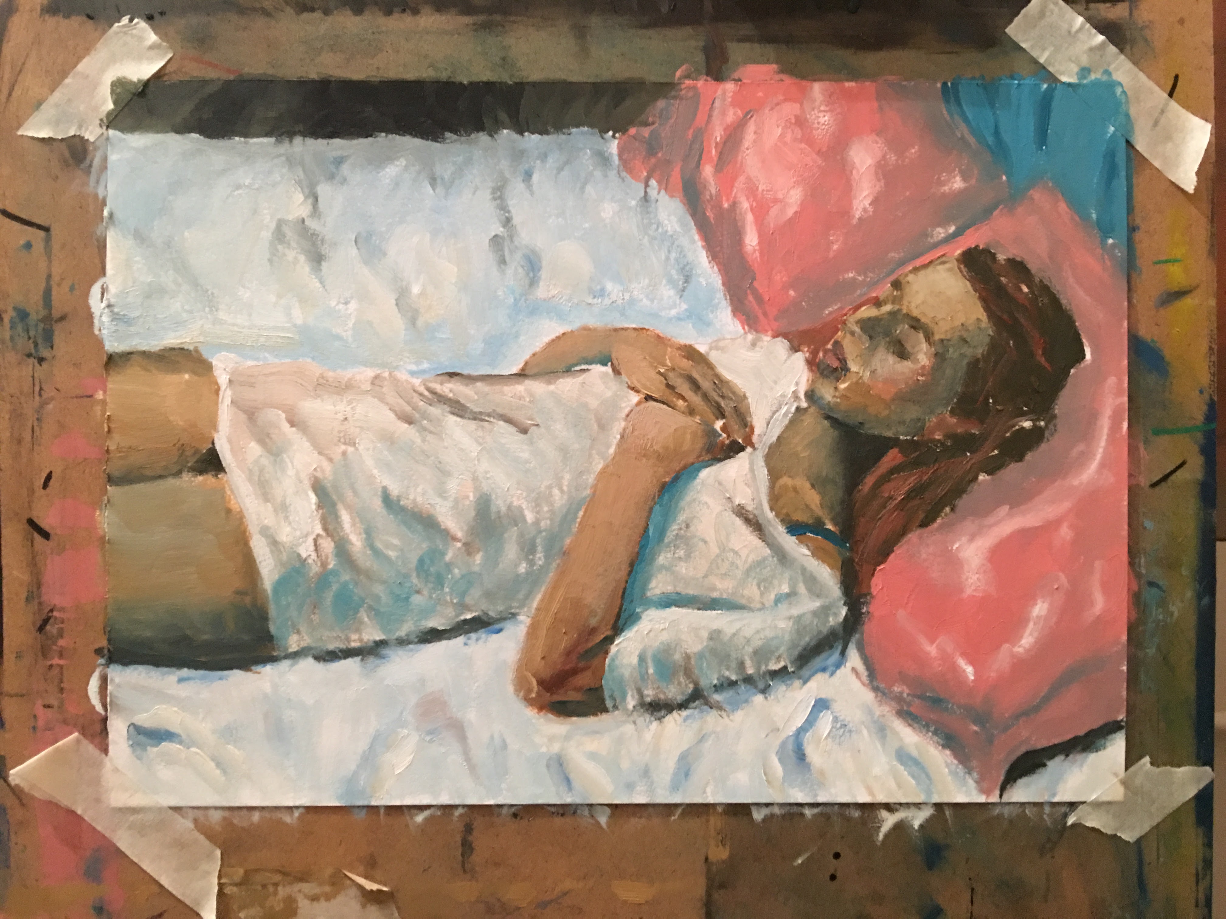 Eve is sleeping