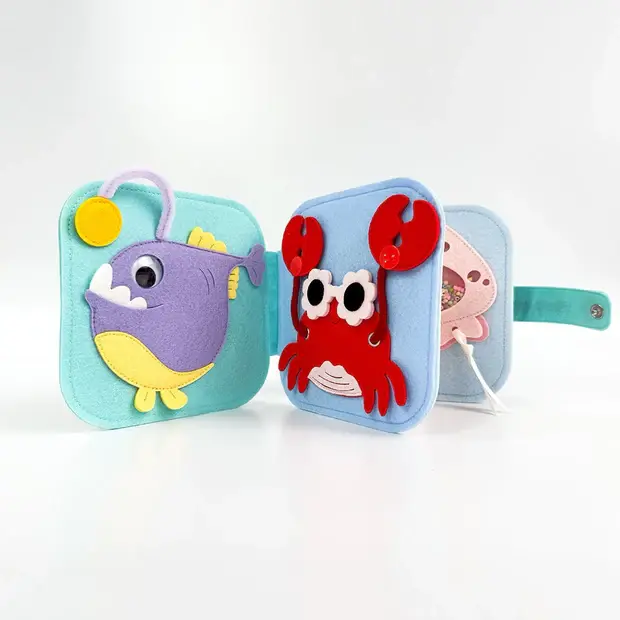 Miniaturbild: 3D-Filz-Kinderbuch "Ozean Freunde"