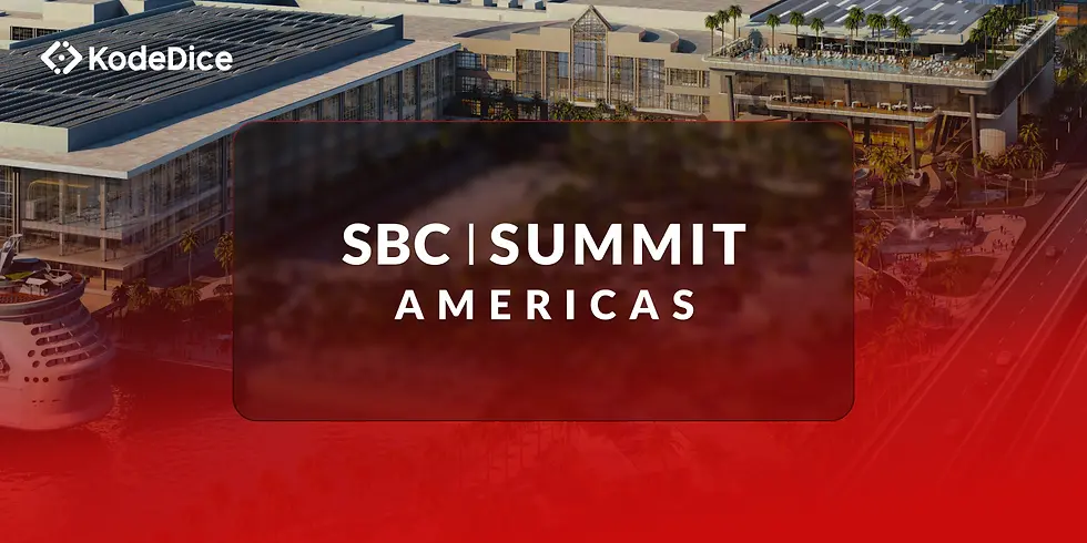 KodeDice at SBC Summit Americas 2026 | $0 Platform Setup & iGaming Innovation