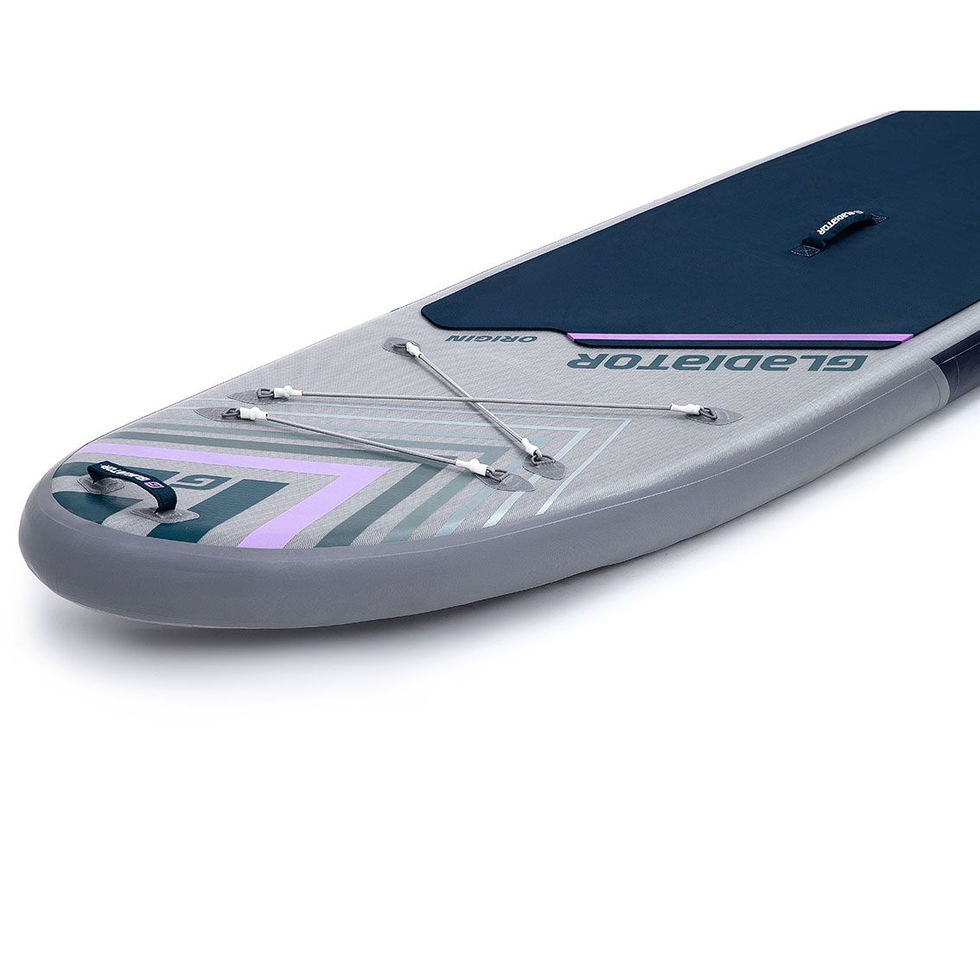 Inflatable paddle board, Jetsurfing Pro, gray and blue