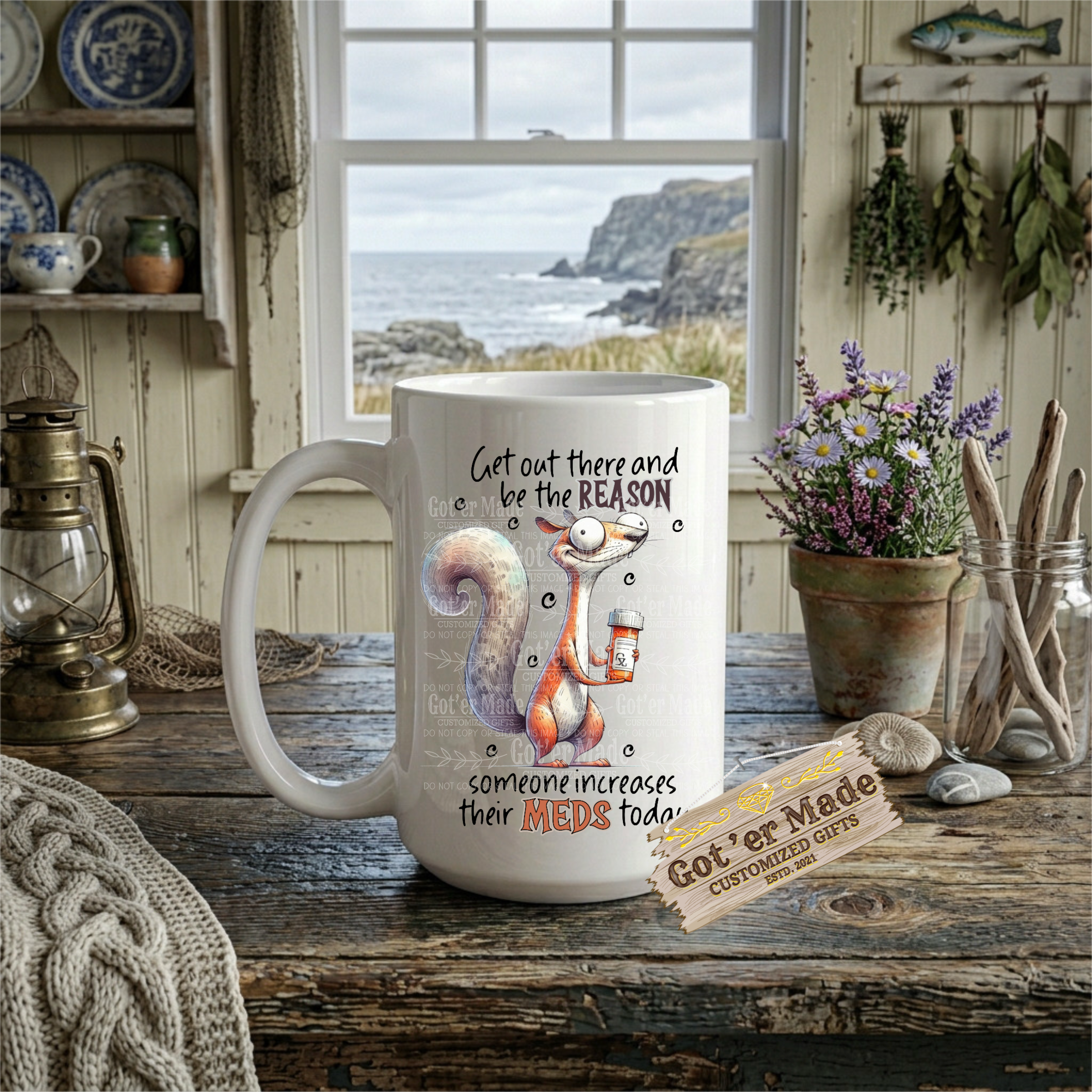 15 OZ MUG - GET OUT THERE AND BE THE REASON