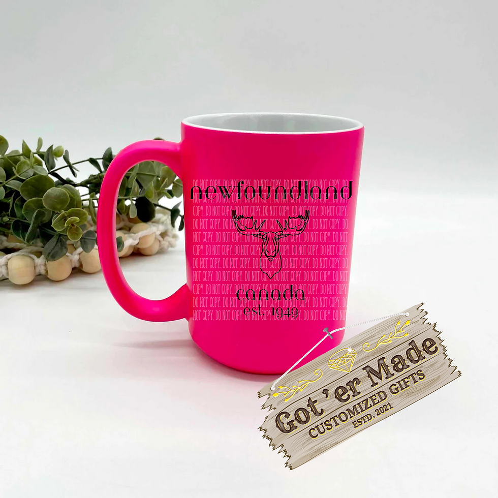 Thumbnail: NEWFOUNDLAND NEON PINK MUG