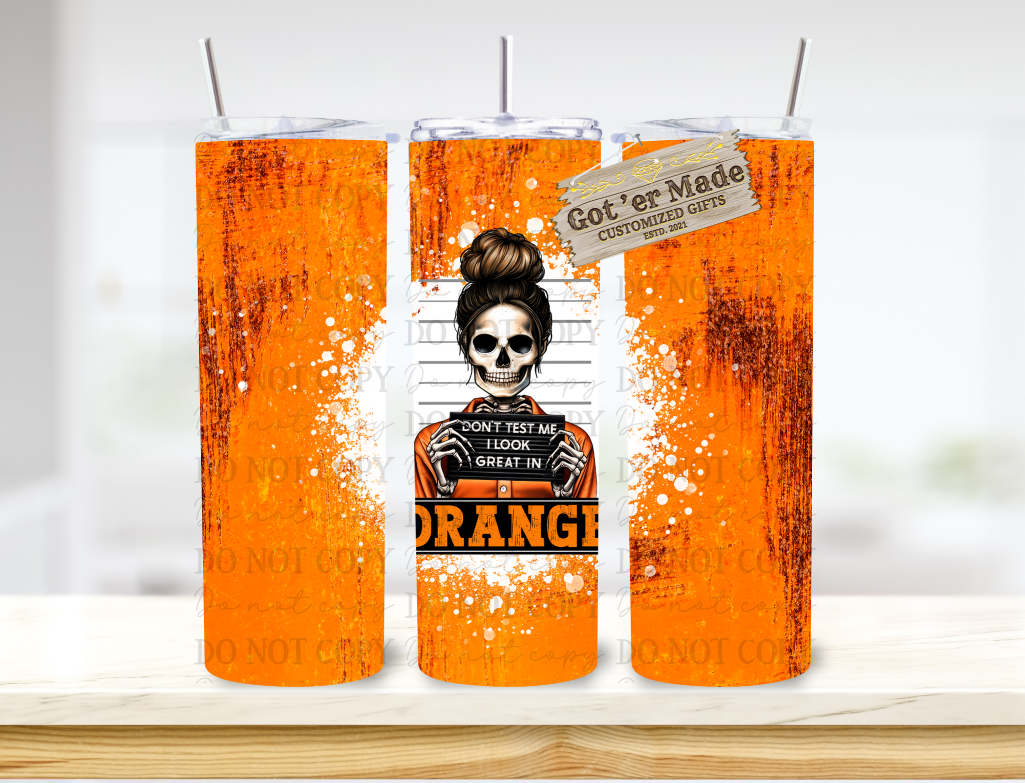 20 OZ TUMBLER - DON'T TEST ME