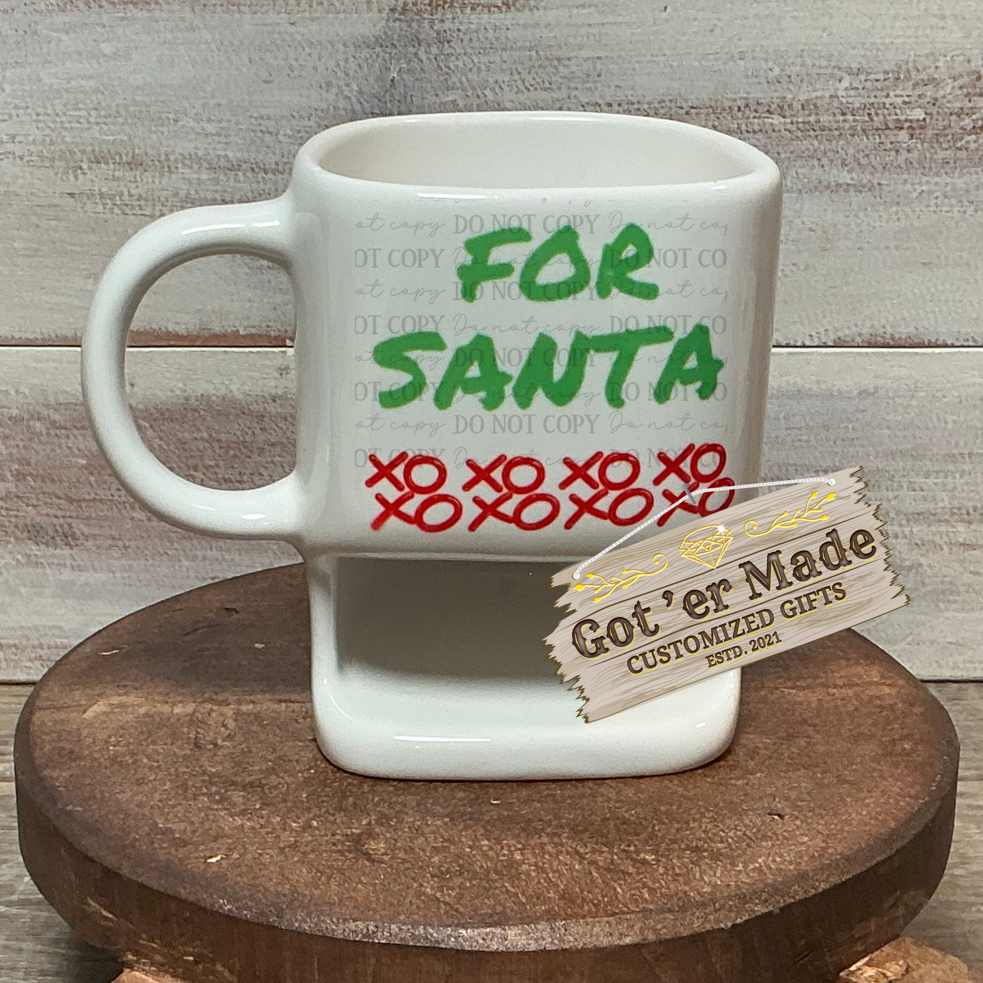MUG WITH COOKIE SHELF - FOR SANTA