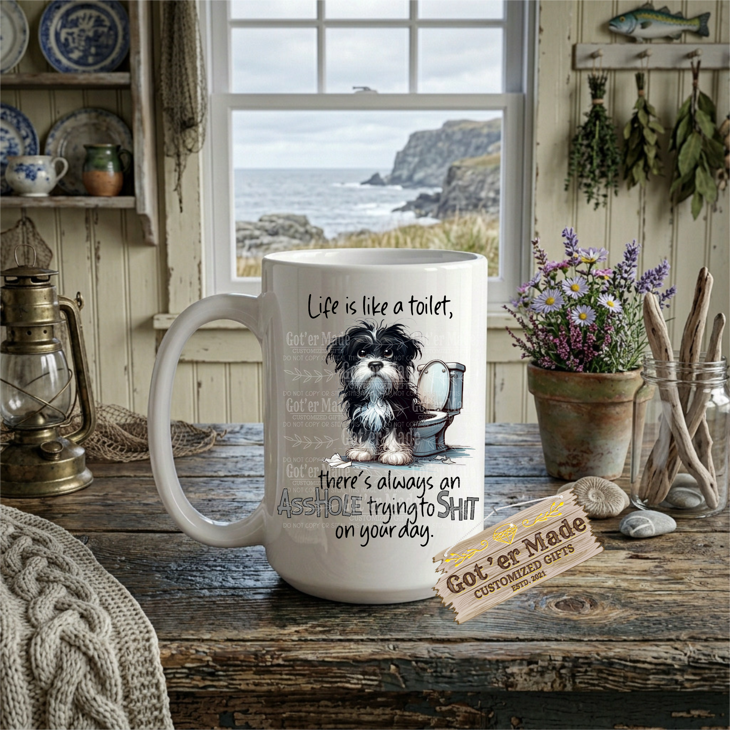 15 OZ MUG - LIFE IS LIKE A TOILET