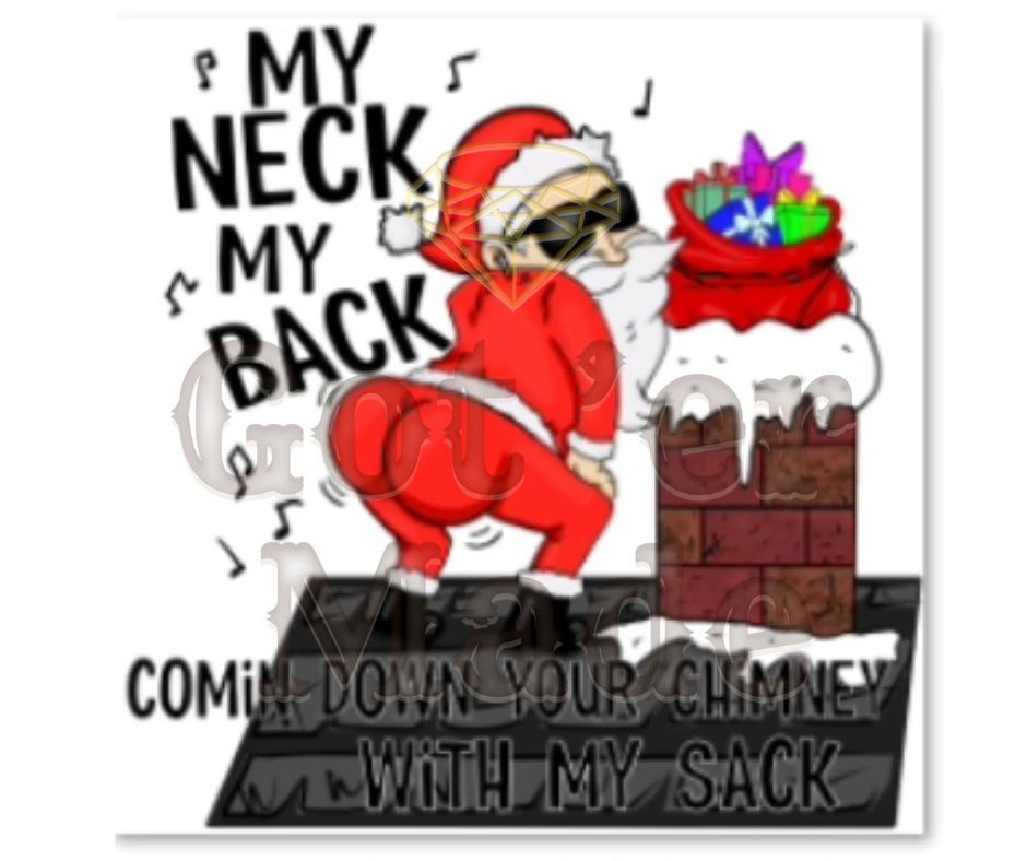 Thumbnail: PILLOW - SANTA - MY NECK MY BACK