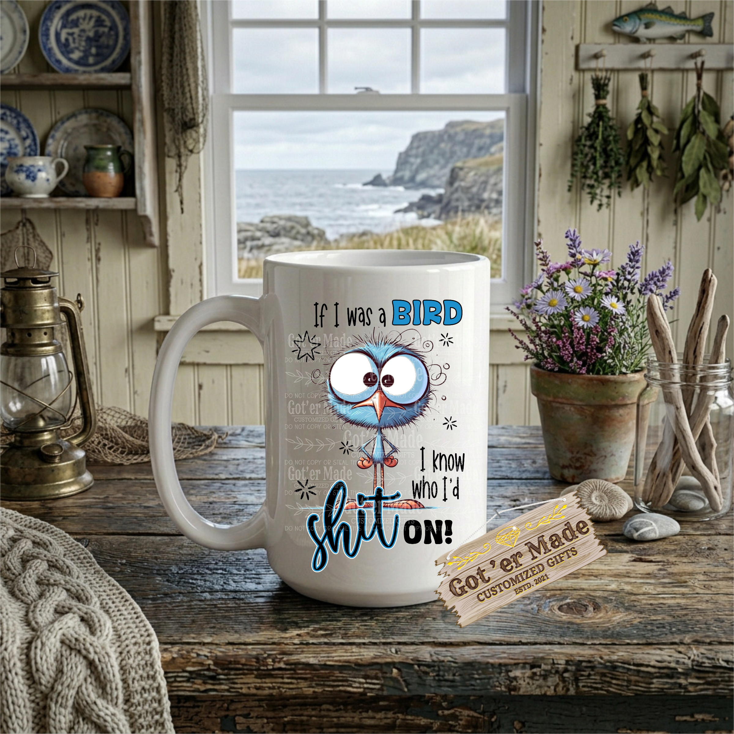 15 OZ MUG - IF I WAS A BIRD