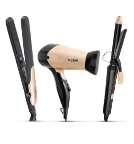 VEGA Miss Versatile Styling Set Straightener (VHSS-03) - Black