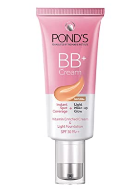 Ponds Bb+ Cream Instant Spot Coverage + Light Make-up Glow Natural - 9
