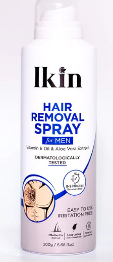 Ikin Hair Removal Spray For Men With Goodness Of Vitamin E Oil & Aloe Vera Extract 200g
