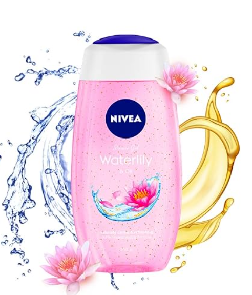 NIVEA Waterlily & Oil 250ml Body Wash Clean, Healthy & Moisturized Skin