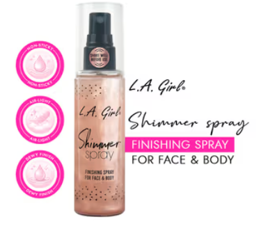 L.A Girl Shimmer Spray - Rose Gold (80ml)