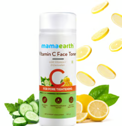 Vitamin C Face Toner with Vitamin C and Cucumber for Pore Tightening, 200 ml