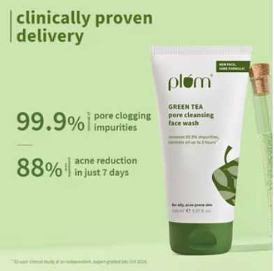 Thumbnail: Plum Green Tea Pore Cleansing Gel Face Wash With Glycolic Acid - Fights Acne & O