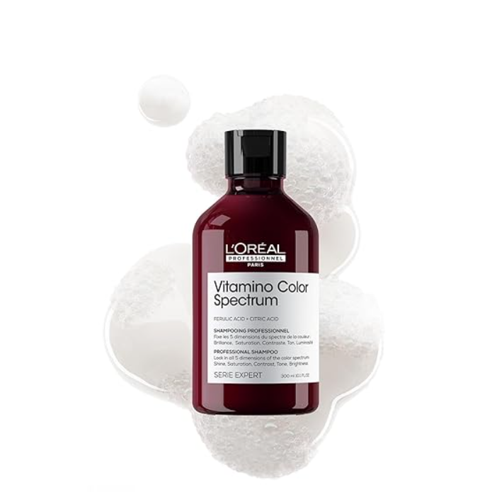 L'Oréal Professionnel Vitamino Color Spectrum Shampoo for all colored hair, is the first color-care technology with ferulic a