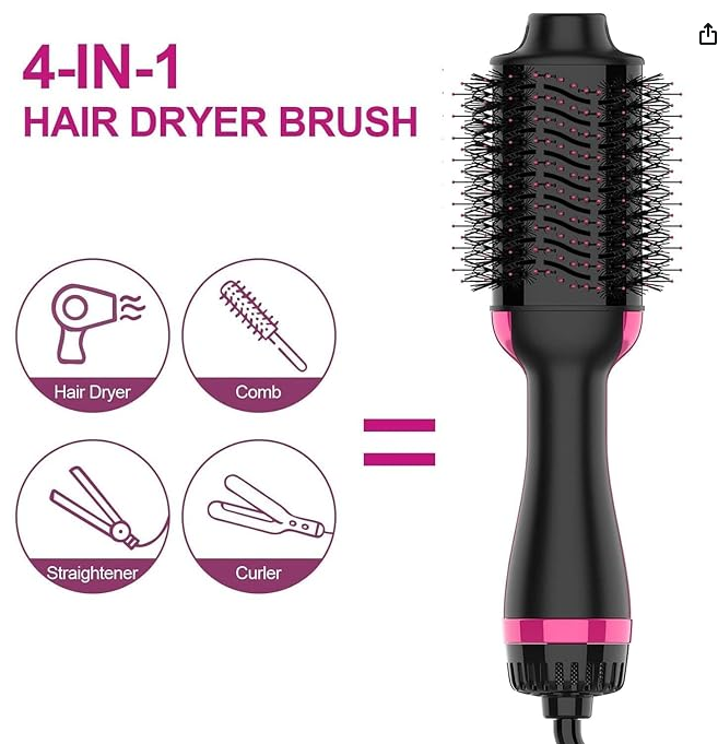 Rauub Hot Air Brush Volumizer and styler 1000watts