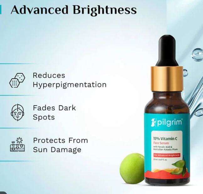 Thumbnail: Pilgrim 15% Vitamin C Face Serum For Advanced Brightness (20 ml)