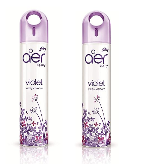 Godrej aer Violet Valley Bloom Home Air Freshener Spray (270 ml) - Pack of 2