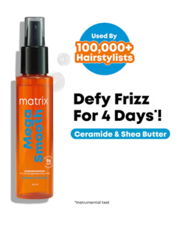 Matrix Mega Smooth Professional Anti-Frizz Serum For Dry, Unmanageable Hair, For