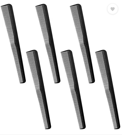 Pieces Rauub Taper Comb Carbon Fiber Salon Hairdressing Comb