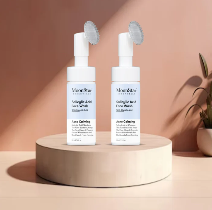 Moon Star Salicylic Acid Foaming Face Wash (Pack of 2)