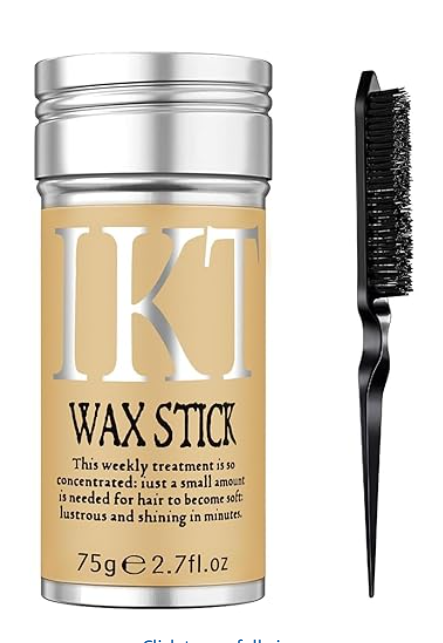 IKT Hair Wax Stick for Women Frizzy & Baby Hair With Teasing Hair Brush 75gIKT Hair Wax Stick for Women Frizzy & Baby Hair Wi