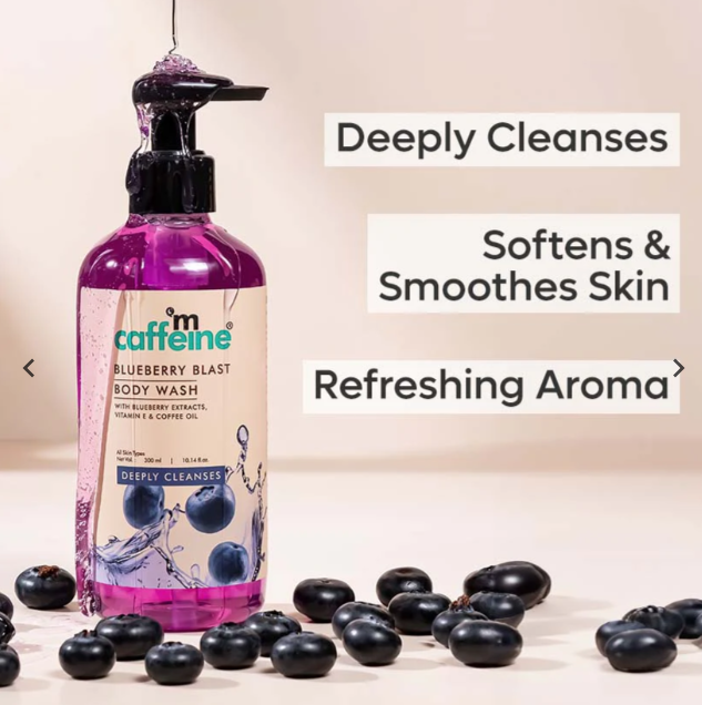 Mcaffeine Blueberry Blast Body Wash - 300 ml