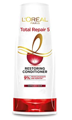 L'Oreal Paris Conditioner, For Damaged and Weak Hair, With Pro-Keratin + Ceramide, Total Repair 5, 180ml