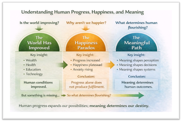 Understanding human progress, happiness, and meaning