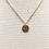 Thumbnail: Gold Necklace with CZ Evil Eye Pendant