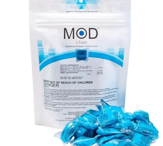 MOD Clean Powder Detergent Disinfectant 32ct
