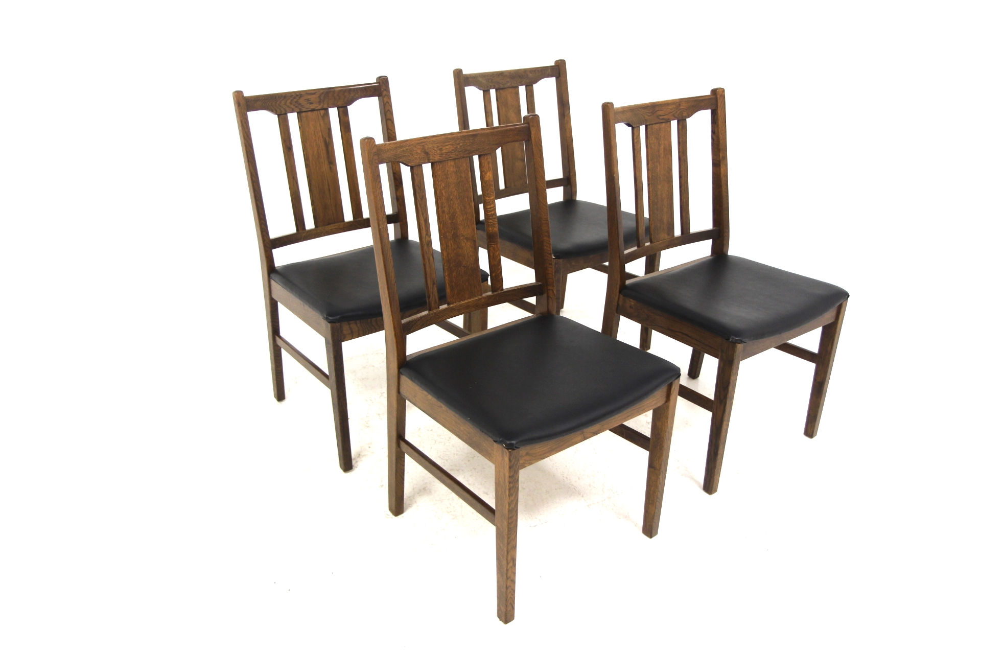Set de 4 chaises scandinave en chêne, Suède, 1960