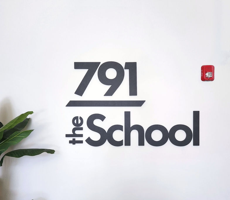 Interior Sign School Address