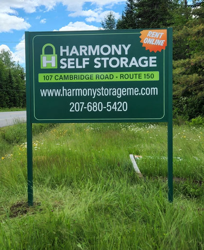 post and panel architural sign