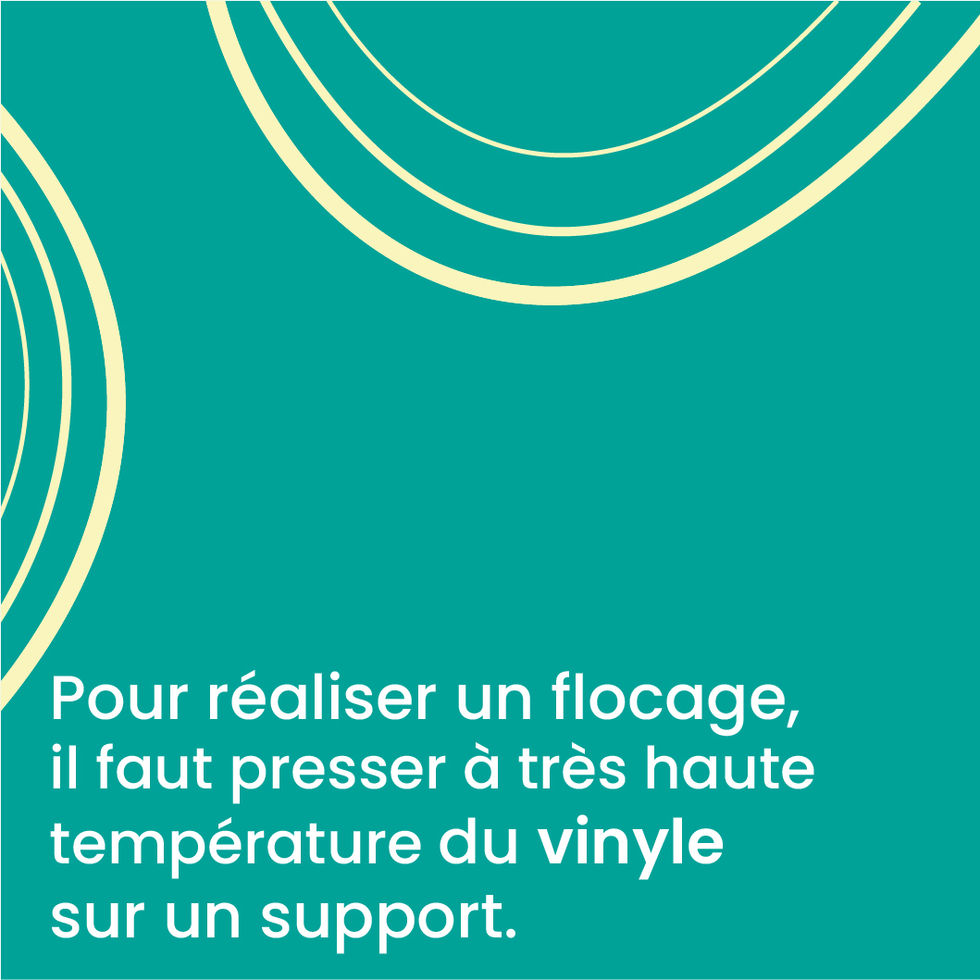Les étapes du procédé de flocage