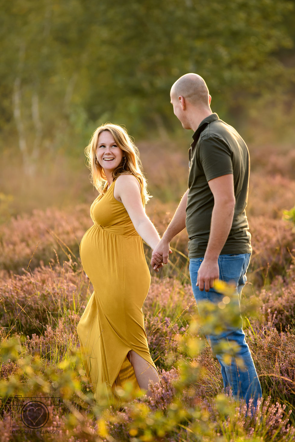 zwangerschapsshoot buiten