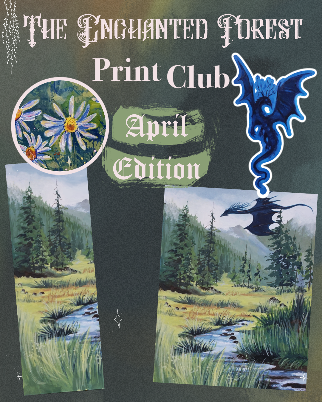The Enchanted Forest Art Mail Club ( April )