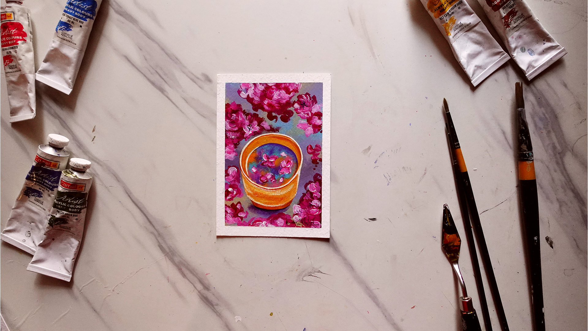 Brewing Magic Acrylic Painting