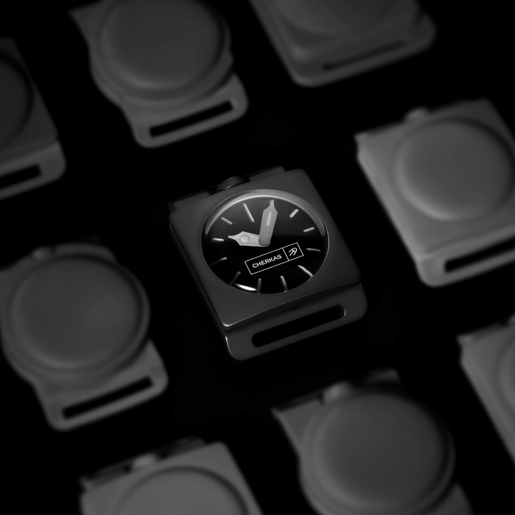 3D modeling minimalist module wristwatch