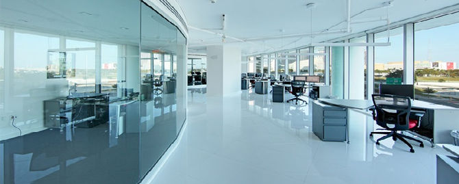 Gleaming offices after the team had finished. Well done guys. Great job!