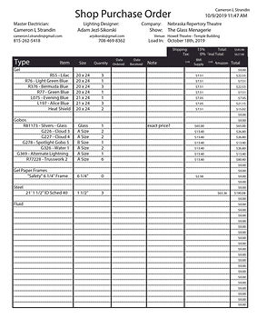 Glass Menagerie - Shop Purchase Order.jp