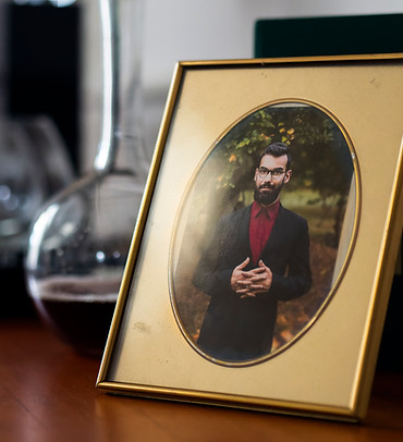 Gros plan sur le décor du Souper