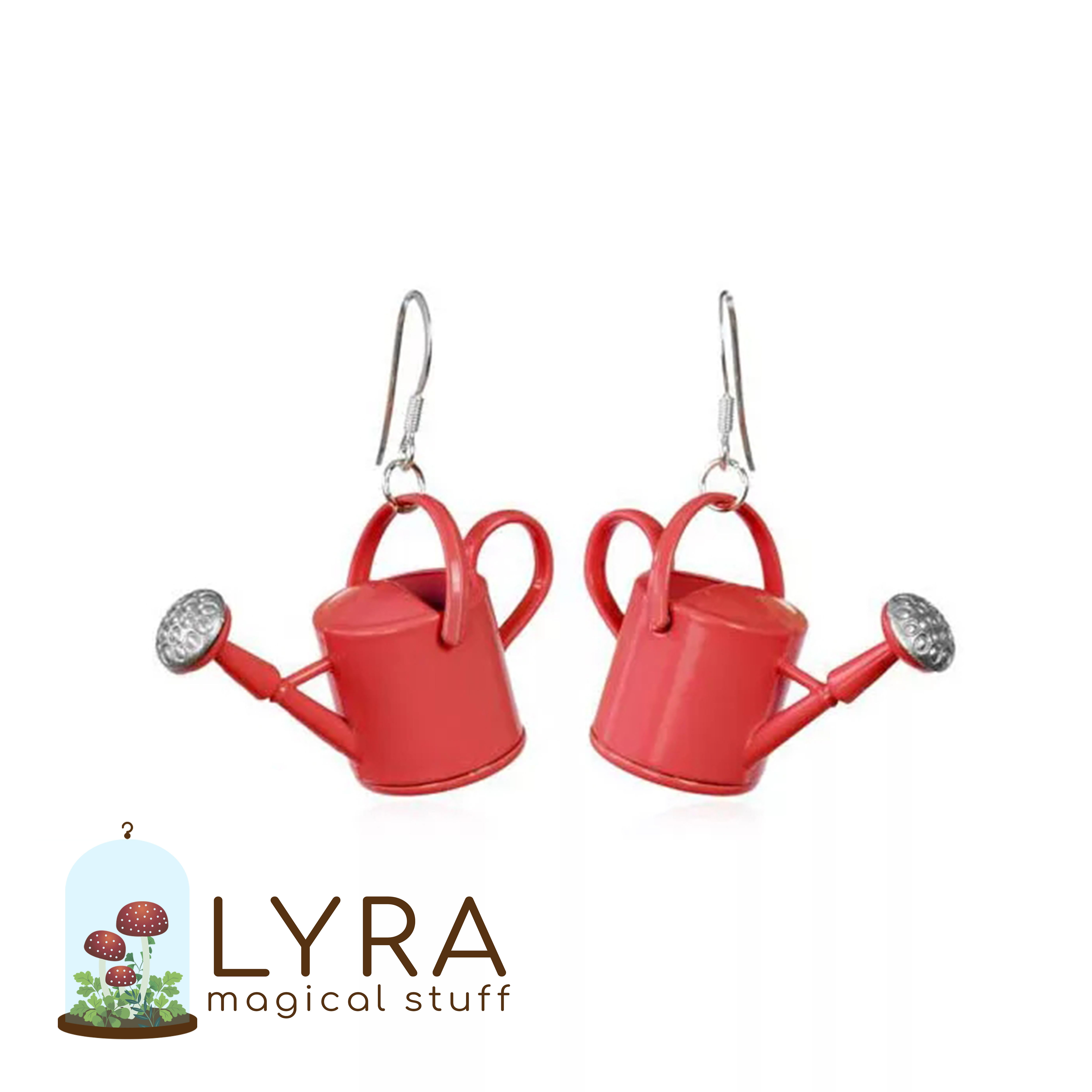 עגילי מזלף אדום