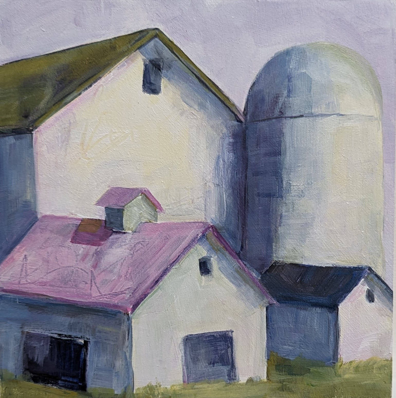 Purple Sky Over VT Barns