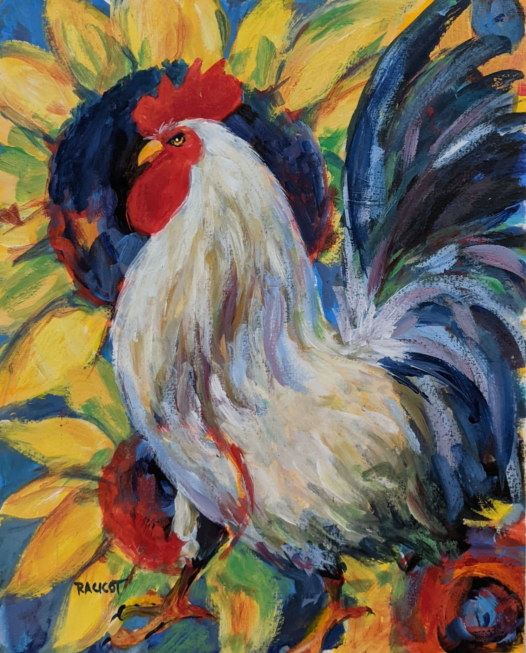 Strutting Among the Sunflowers