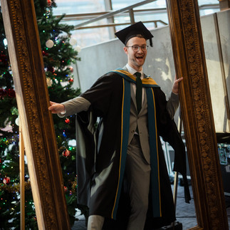 The Portrait frame getting good use before the graduation ceremony. 